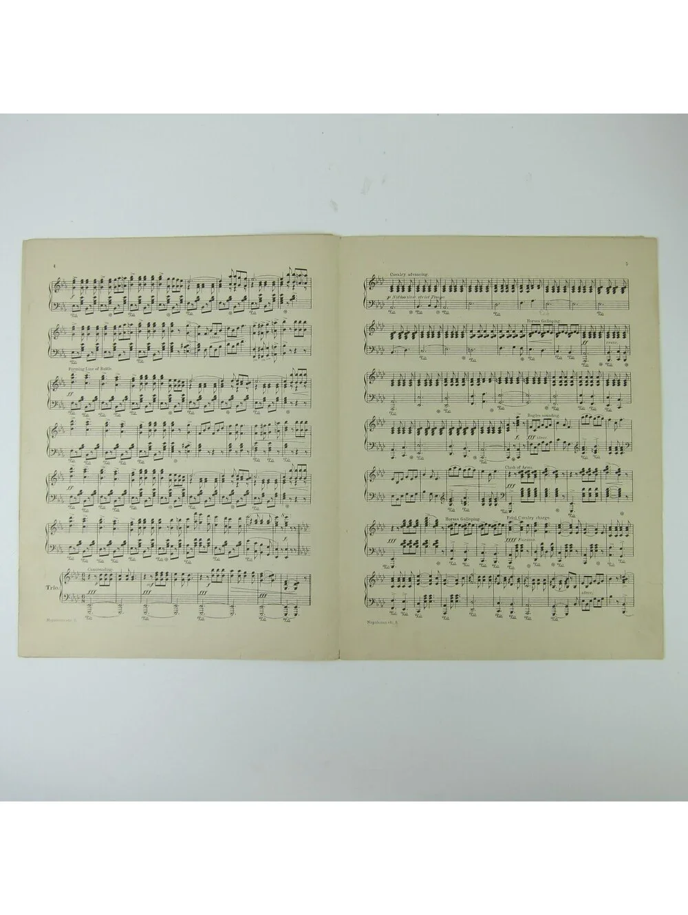 Sheet Music Napoleon's Last Charge Waterloo Edward Ellis E.T. Paull Antique 1910